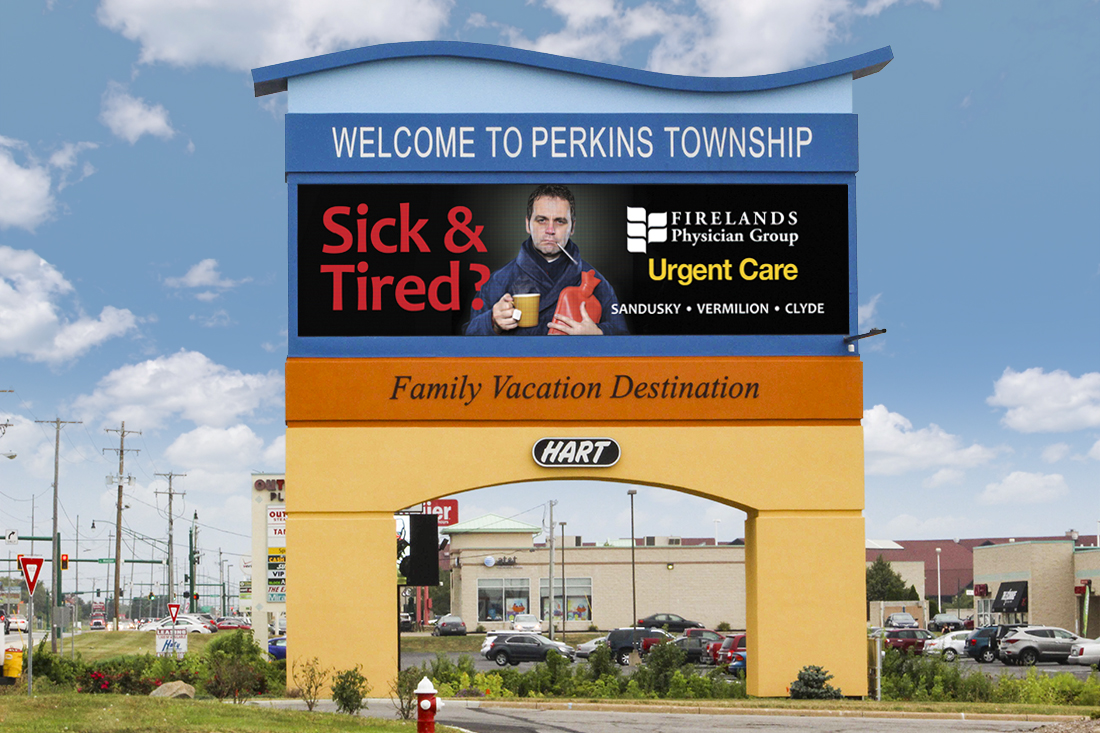 Firelands Medical image advertising their Urgent Care
